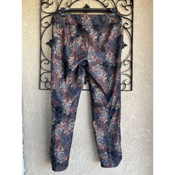 Soft Surroundings Floral Print Ankle Pants - Size Large- Multicolor - Picture 3 of 6